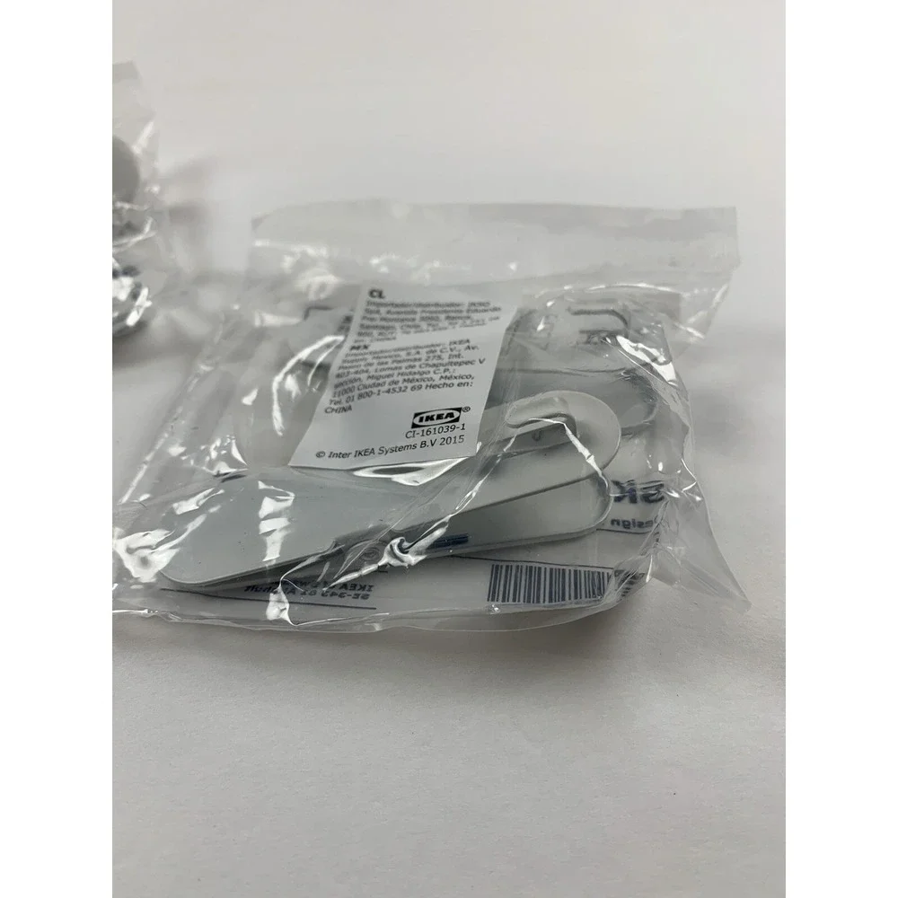 IKEA‎ Skadis Clip / 2 Pack White 003.216.14 Clip With Hook For Pegboard New 6240
